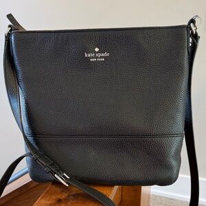 Kate Spade Black Pebbled Leather Shoulder Bag Southport Avenue